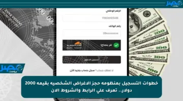 خطوات التسجيل بمنظومة حجز الأغراض الشخصية بقيمة 2000 دولار.. تعرف على الرابط والشروط الآن